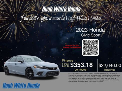 Used 2023 Honda Civic Sport image 3