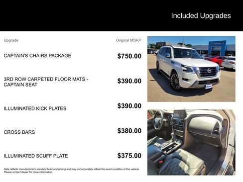Used 2023 Nissan Armada Platinum w/ Captain's Chairs Package RWD image 5