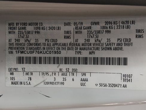 Used 2019 Ford Escape S FWD image 33