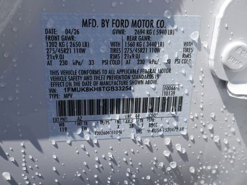 New 2026 Ford Explorer ST-Line w/ ST-Line Street Pack AWD/4WD image 29