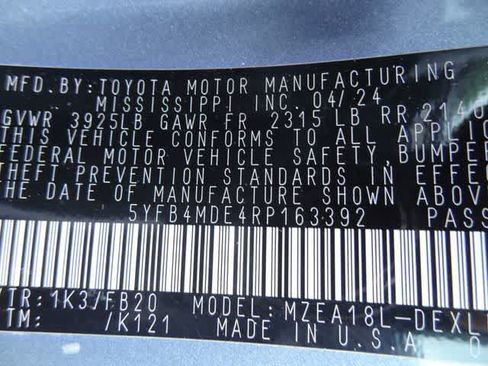 Certified 2024 Toyota Corolla LE FWD image 35