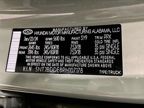 Used 2024 Hyundai Santa Cruz SEL AWD/4WD image 37
