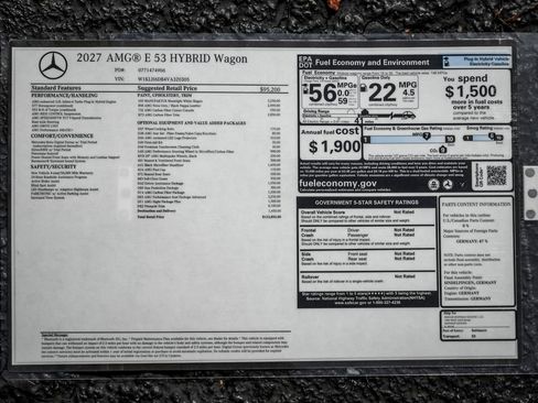 New 2027 Mercedes-Benz E 53 AMG e 4MATIC Wagon image 28
