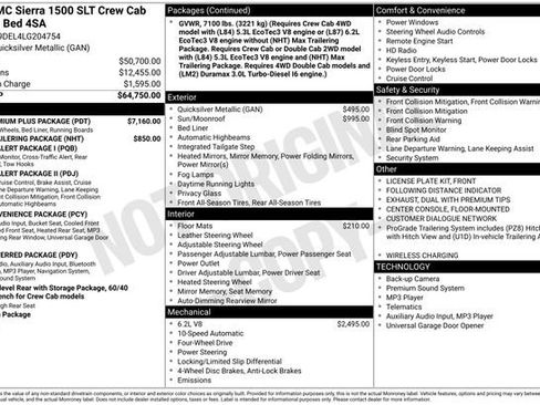 Used 2020 GMC Sierra 1500 SLT w/ SLT Premium Plus Package image 14