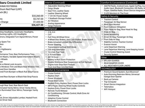 Certified 2025 Subaru Crosstrek 2.5i Limited image 10