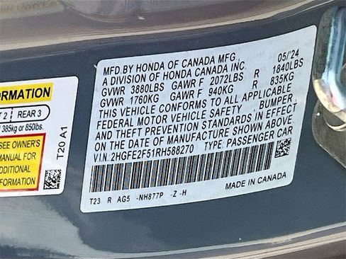 Used 2024 Honda Civic Sport image 28