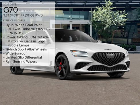 New 2026 Genesis G70 3.3T Sport Prestige image 3