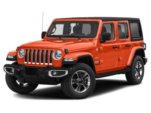 Used 2020 Jeep Wrangler Unlimited Sahara w/ Uconnect 4C Nav & Sound Group AWD/4WD image 1