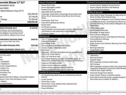 Certified 2024 Chevrolet Blazer LT w/ Convenience Package FWD image 6