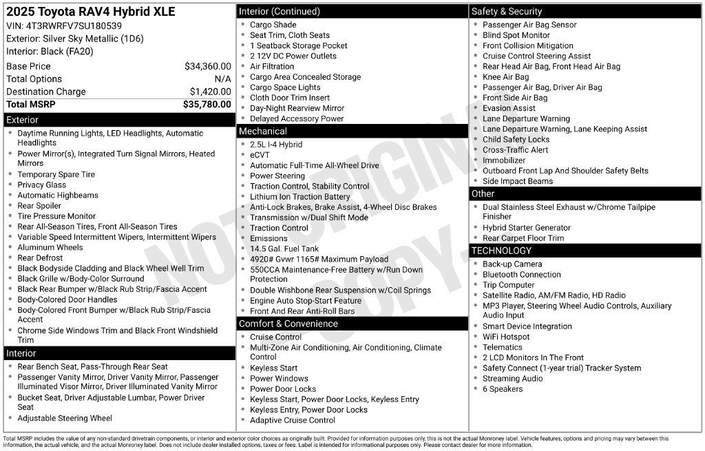 Certified 2025 Toyota RAV4 XLE AWD/4WD image 35