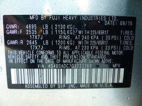 Used 2016 Subaru Outback 2.5i Premium image 24