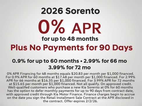 New 2026 Kia Sorento LX image 2