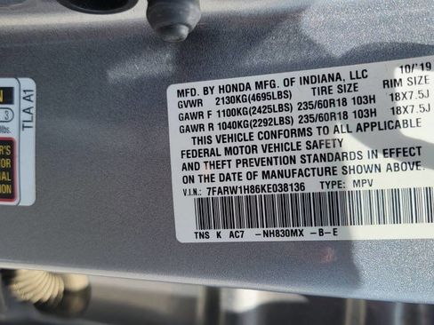 Used 2019 Honda CR-V EX-L image 34