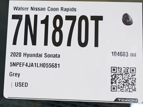 Used 2020 Hyundai Sonata SEL w/ Premium + Sunroof Package FWD image 31