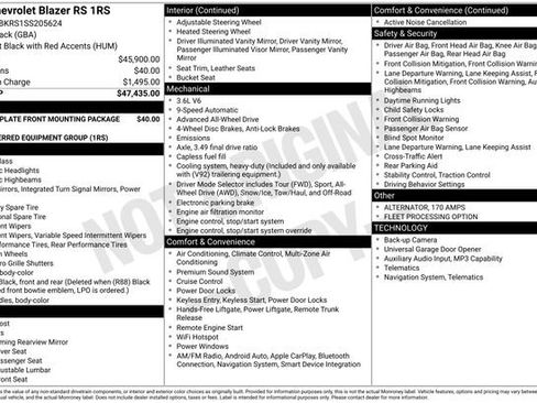 Used 2025 Chevrolet Blazer RS AWD/4WD image 19