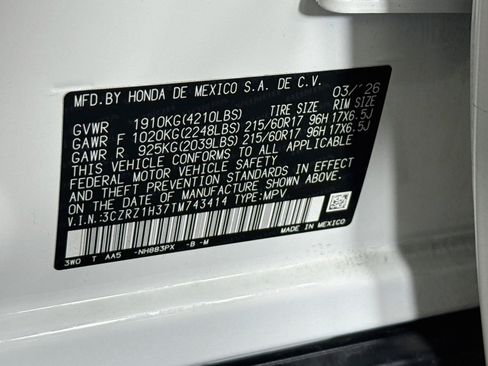 Certified 2026 Honda HR-V LX image 36