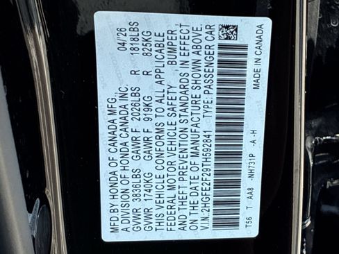 Certified 2026 Honda Civic LX image 37