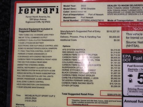 Used 2022 Ferrari SF90 Stradale image 23