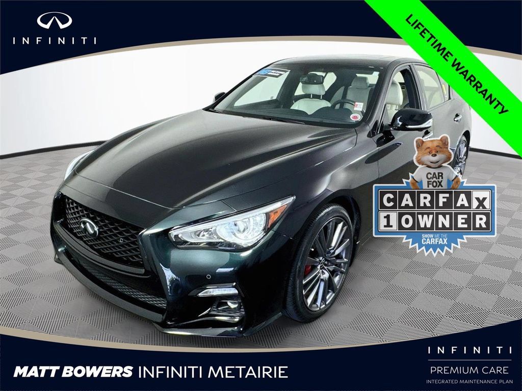 Certified 2023 INFINITI Q50 Red Sport 400 w/ Black Opal Edition AWD/4WD image 1