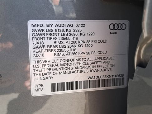 Used 2022 Audi Q3 2.0T Premium w/ Convenience Package image 37