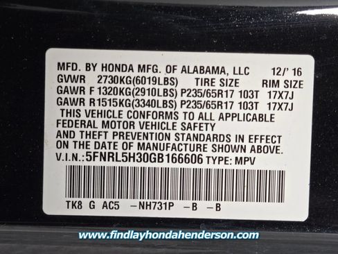 Used 2016 Honda Odyssey SE image 13