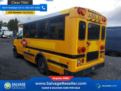 Used 2014 Chevrolet Express 3500 w/ School Bus Package RWD image 4