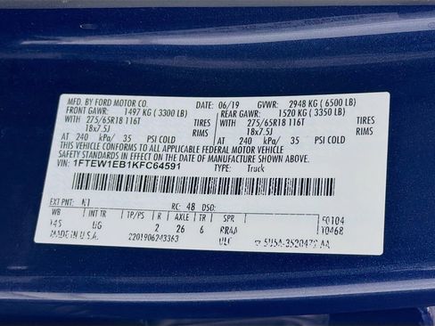 Used 2019 Ford F150 XLT w/ Equipment Group 302A Luxury image 35