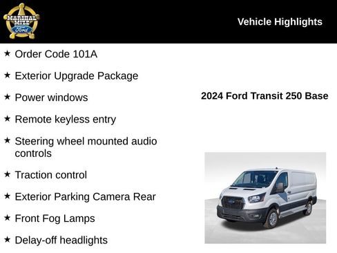 Used 2024 Ford Transit 250 Low Roof w/ Exterior Upgrade Package image 2