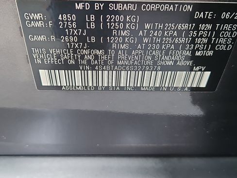 Certified 2025 Subaru Outback Premium image 7