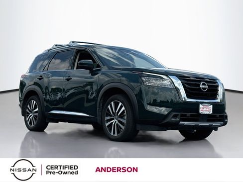 Certified 2025 Nissan Pathfinder Platinum w/ Cargo Package AWD/4WD image 1