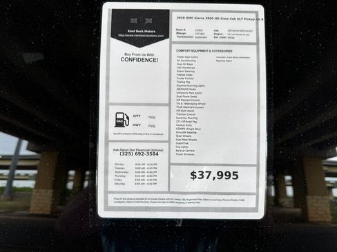 Used 2019 GMC Sierra 3500 SLT w/ Duramax Plus Package image 34