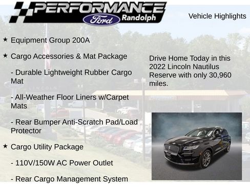 Used 2022 Lincoln Nautilus Reserve AWD/4WD image 9