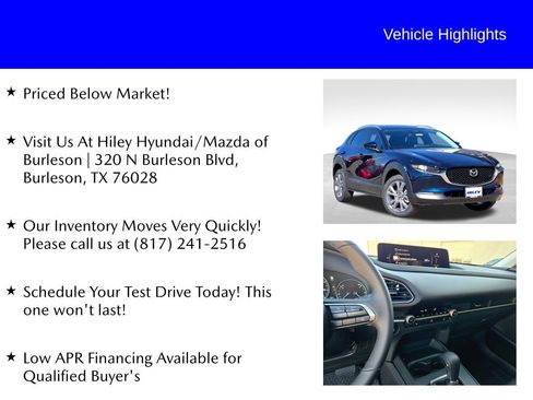 New 2026 MAZDA CX-30 AWD 2.5 S w/ Select Sport Pkg image 9