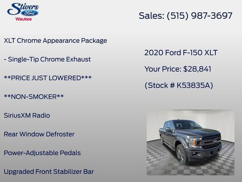 Used 2020 Ford F150 XLT w/ Equipment Group 302A Luxury AWD/4WD image 27