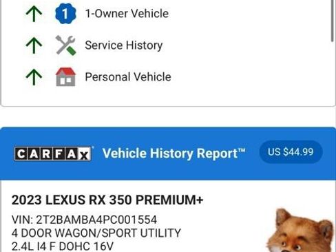 Used 2023 Lexus RX 350 Premium Plus w/ Accessory Package (Z1) image 5