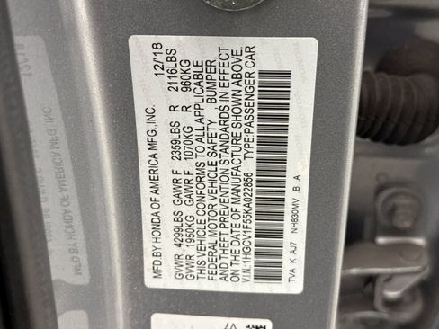 Used 2019 Honda Accord EX-L image 11