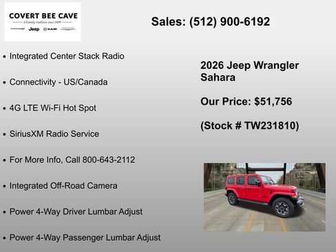 New 2026 Jeep Wrangler Unlimited Sahara AWD/4WD image 36