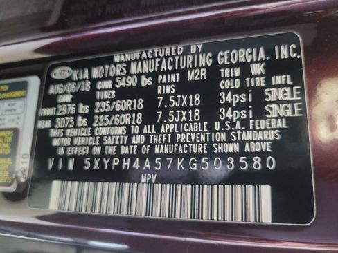 Used 2019 Kia Sorento EX w/ EX Touring Package FWD image 33