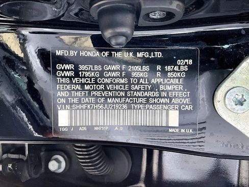 Used 2018 Honda Civic EX image 16