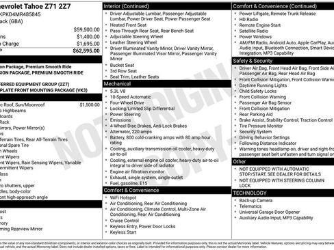 Used 2021 Chevrolet Tahoe Z71 AWD/4WD image 26