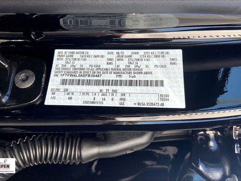 New 2025 Ford F150 Tremor w/ Equipment Group 402A High image 13