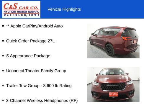 Used 2021 Chrysler Pacifica Touring-L w/ Uconnect Theater Family Group AWD/4WD image 7