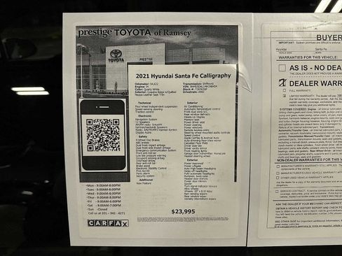 Used 2021 Hyundai Santa Fe Calligraphy image 13
