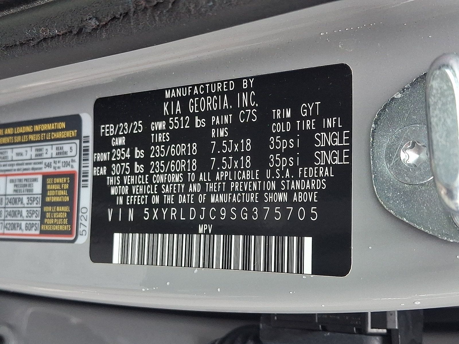 Used 2025 Kia Sorento S AWD/4WD image 27