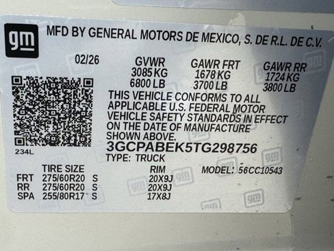 New 2026 Chevrolet Silverado 1500 Custom RWD image 26