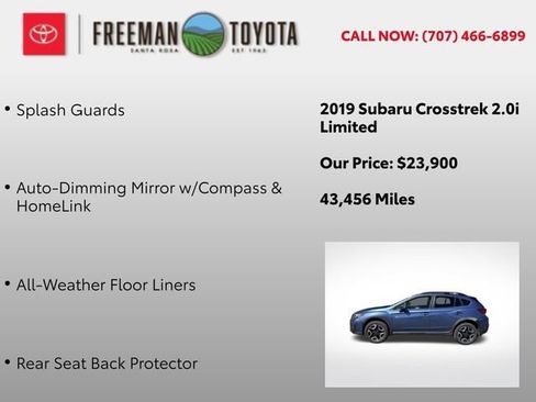 Used 2019 Subaru Crosstrek 2.0i Limited w/ Moonroof Package w/Navigation AWD/4WD image 11
