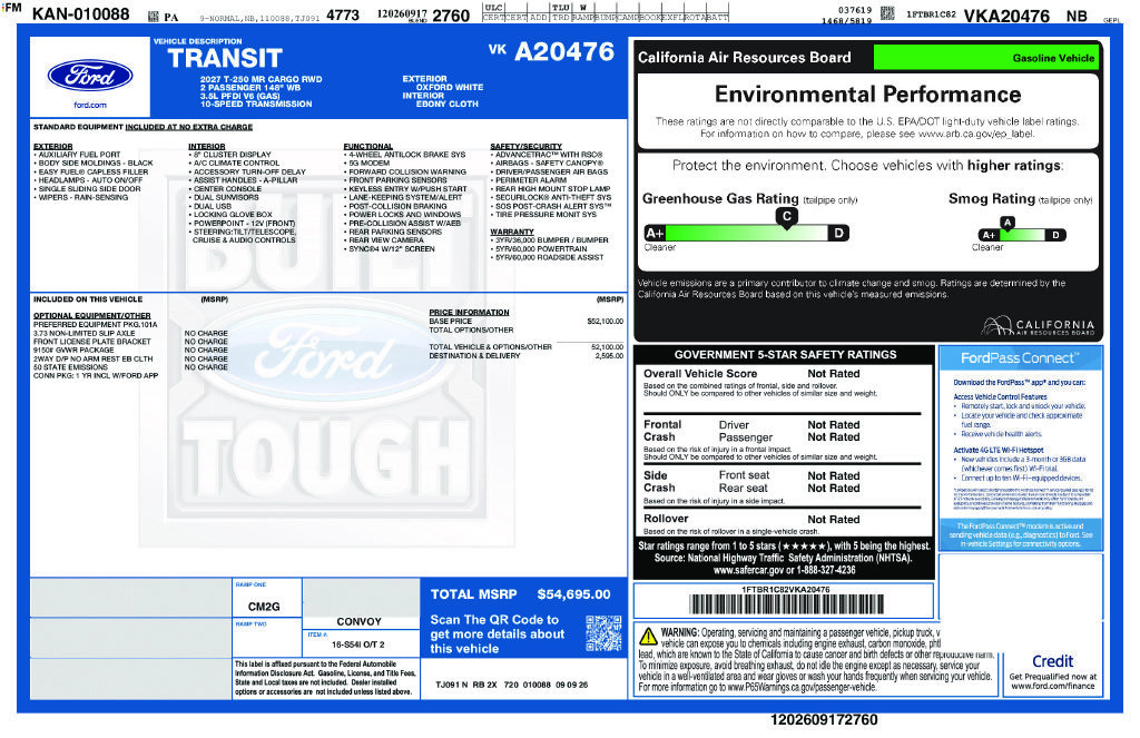New 2027 Ford Transit 250 148 Medium Roof RWD image 7