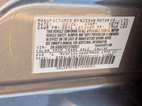 Certified 2026 Nissan Sentra SV w/ Floor Mat Package FWD image 33