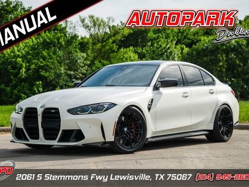Used 2021 BMW M3 MANUAL w/ M Carbon Exterior Package image 1