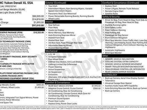 Certified 2023 GMC Yukon XL Denali w/ Denali Reserve Package AWD/4WD image 40